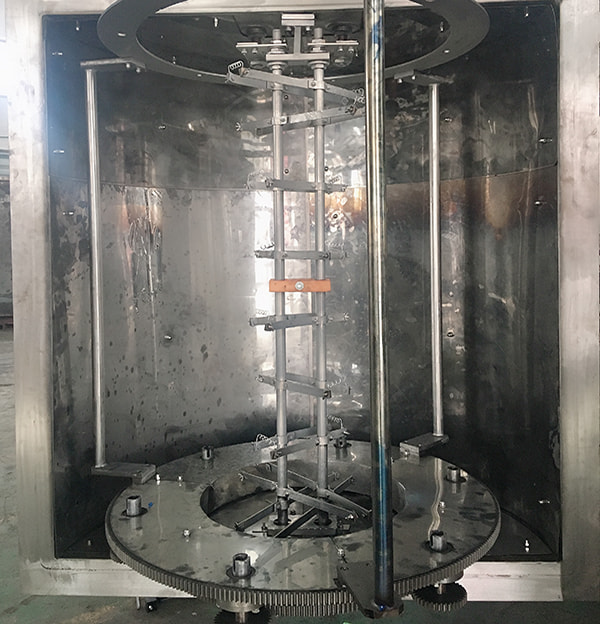 Machine de métallisation au chrome de revêtement sous vide de décoration en plastique